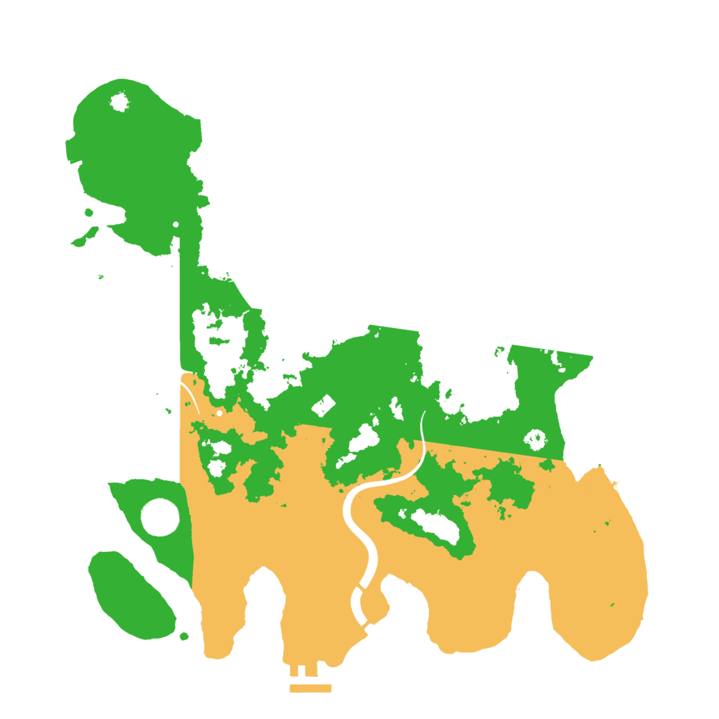 Biome Rust Map: Procedural Map, Size: 3500, Seed: 1851301445