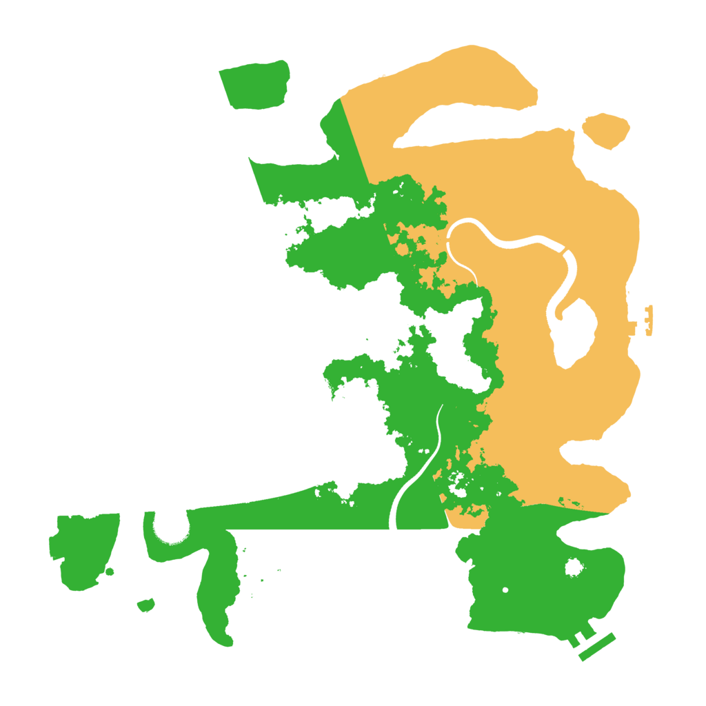 Biome Rust Map: Procedural Map, Size: 3500, Seed: 196061925