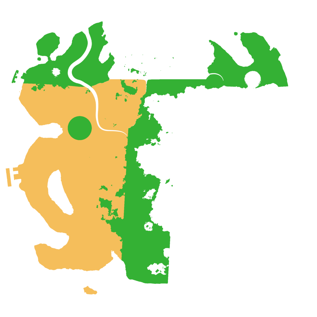 Biome Rust Map: Procedural Map, Size: 3500, Seed: 843694820