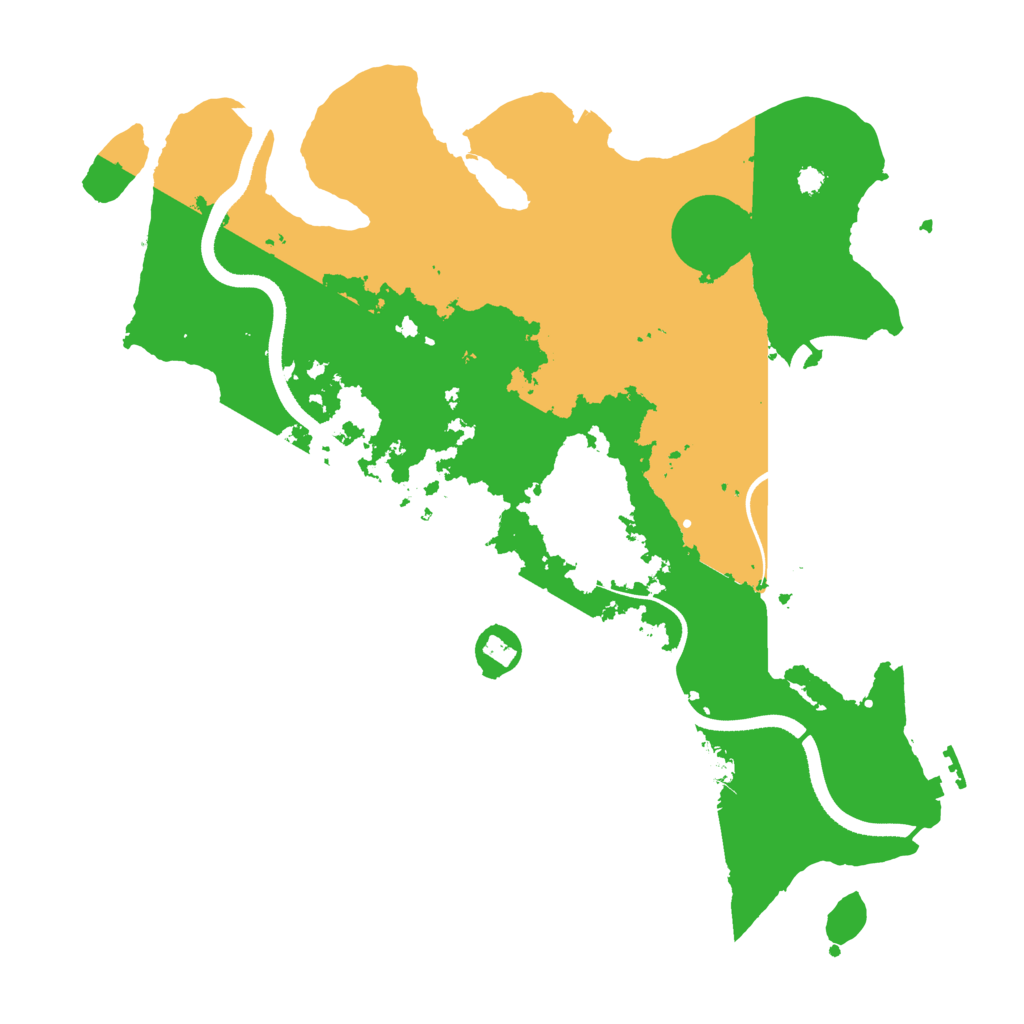 Biome Rust Map: Procedural Map, Size: 3500, Seed: 498068629