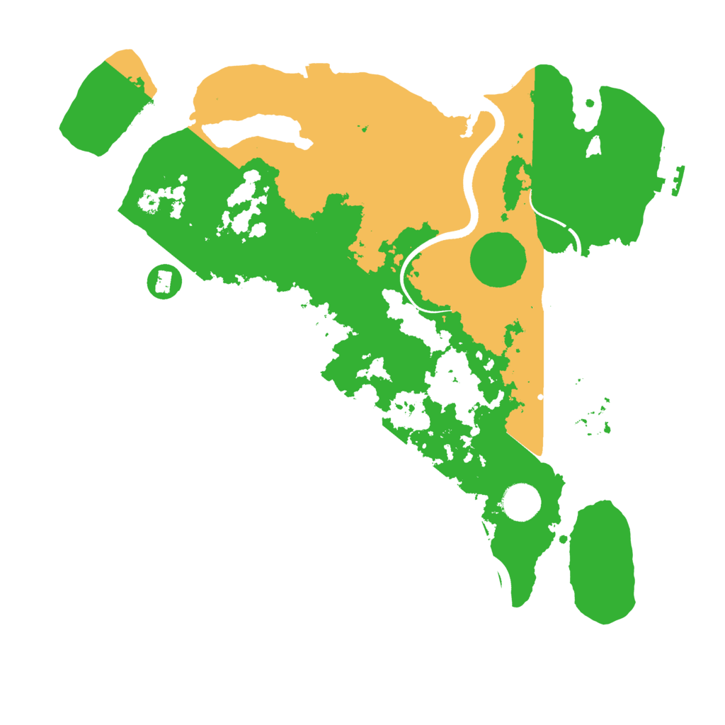 Biome Rust Map: Procedural Map, Size: 3500, Seed: 489655