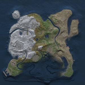 Thumbnail Rust Map: Procedural Map, Size: 3000, Seed: 745249560, 13 Monuments