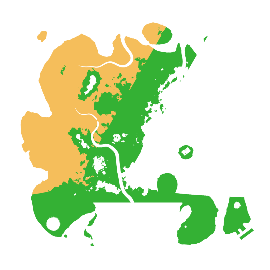 Biome Rust Map: Procedural Map, Size: 3500, Seed: 530923458