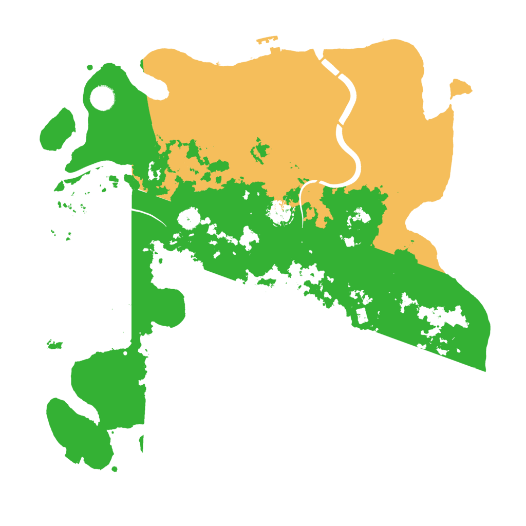 Biome Rust Map: Procedural Map, Size: 3750, Seed: 13234343