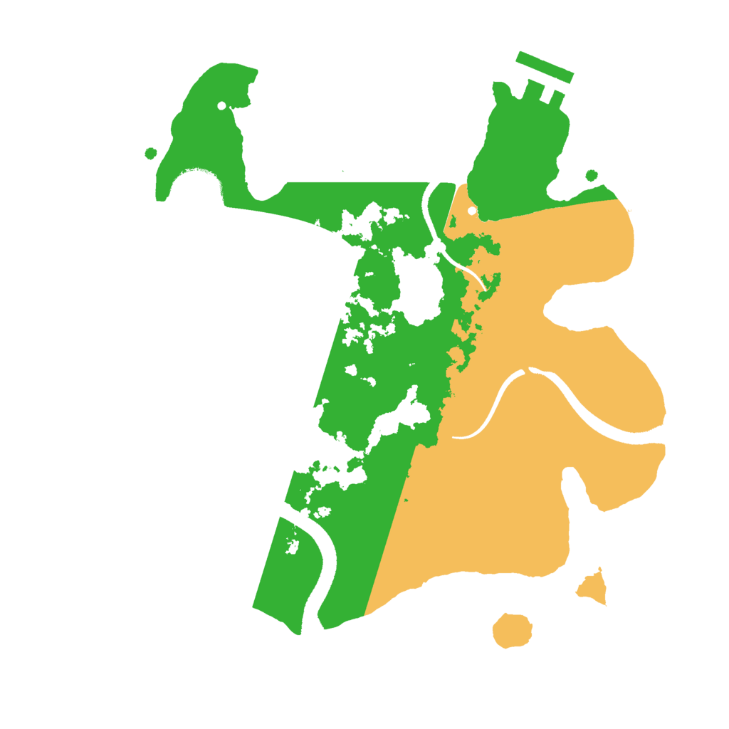 Biome Rust Map: Procedural Map, Size: 2500, Seed: 190625