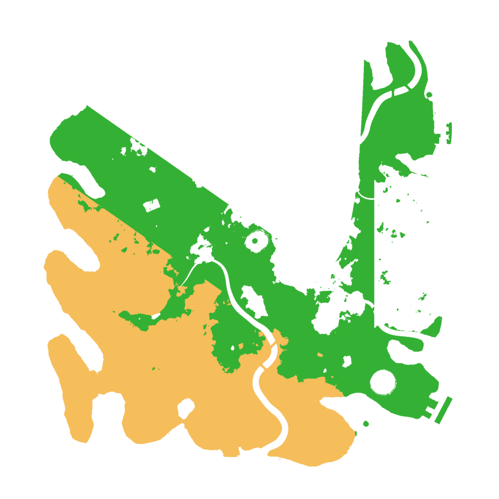 Biome Rust Map: Procedural Map, Size: 3500, Seed: 368993843