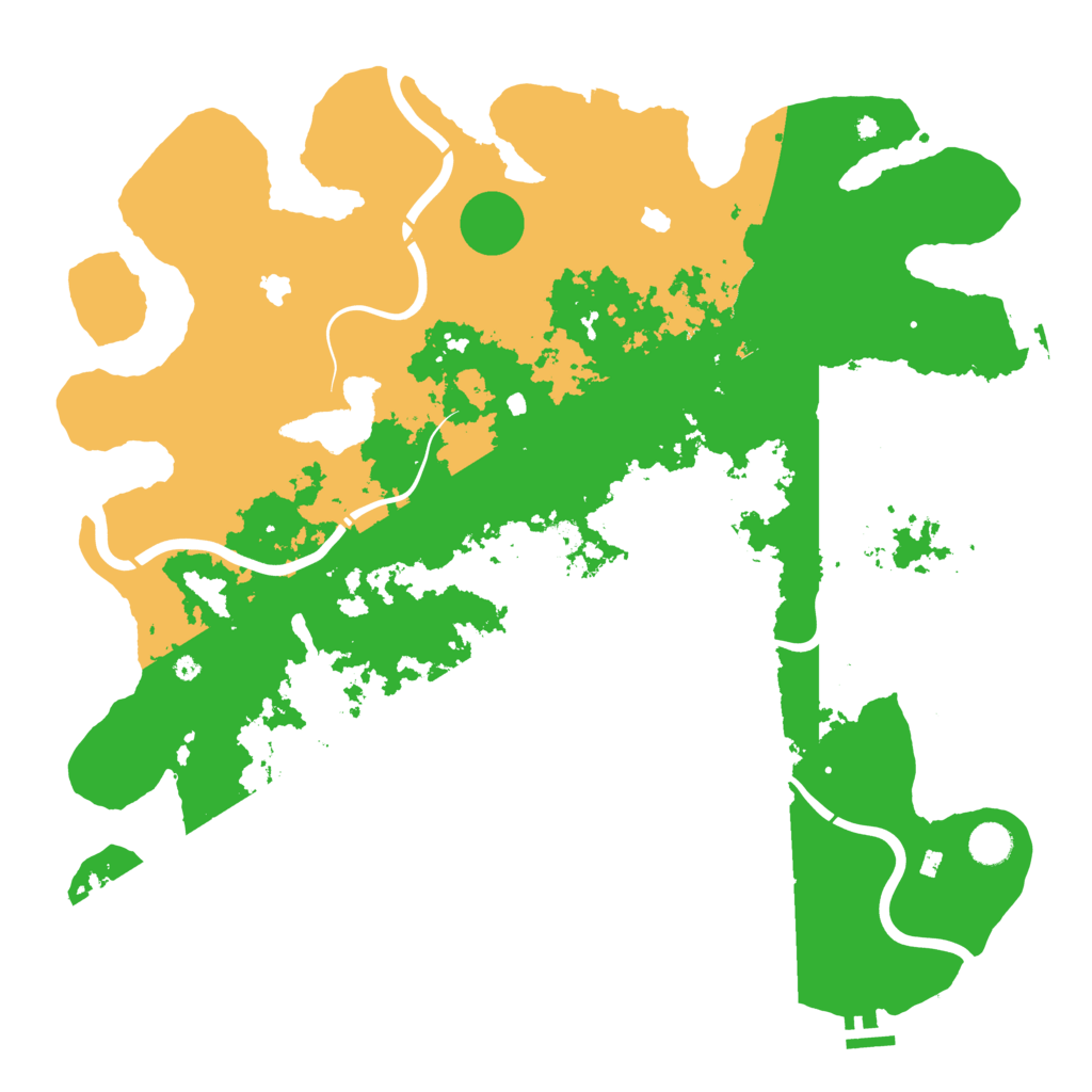 Biome Rust Map: Procedural Map, Size: 4500, Seed: 51156647