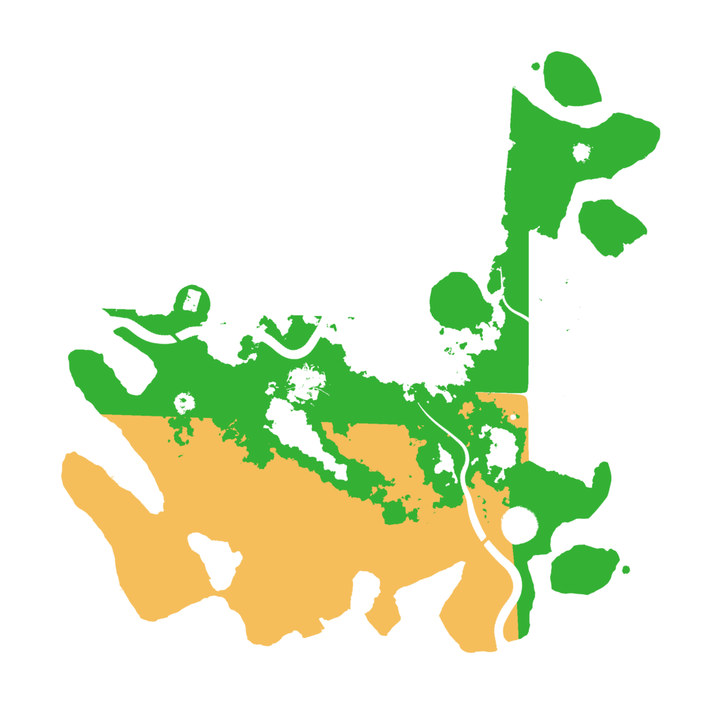 Biome Rust Map: Procedural Map, Size: 3500, Seed: 2044590552