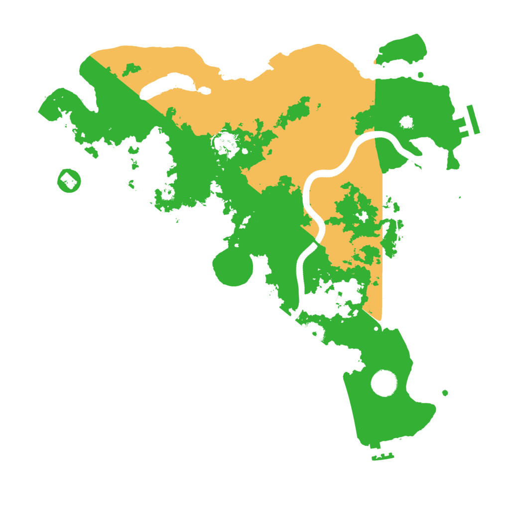 Biome Rust Map: Procedural Map, Size: 3500, Seed: 442566121