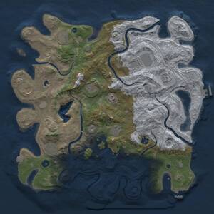 Thumbnail Rust Map: Procedural Map, Size: 4250, Seed: 1303729260, 16 Monuments