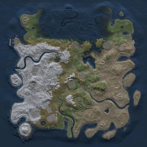 Thumbnail Rust Map: Procedural Map, Size: 4250, Seed: 1533283882, 17 Monuments