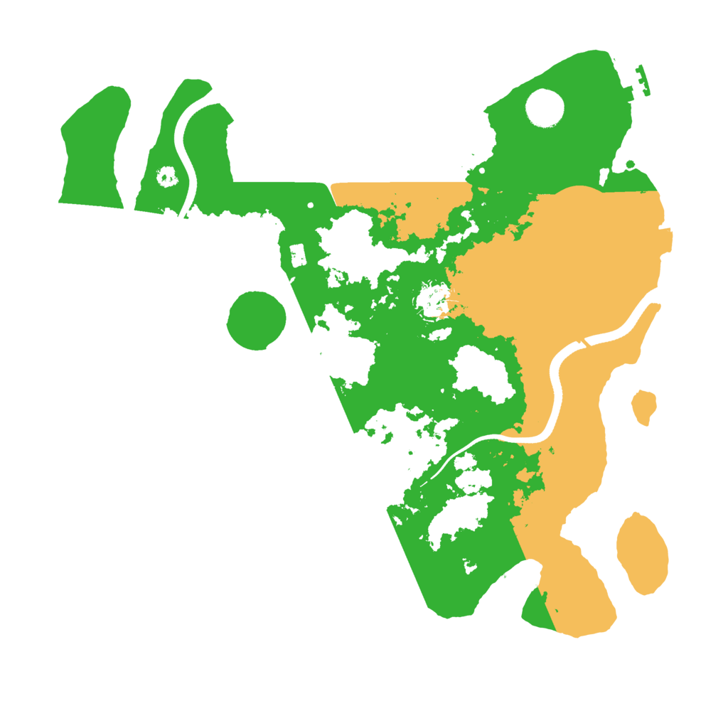 Biome Rust Map: Procedural Map, Size: 3500, Seed: 505488693