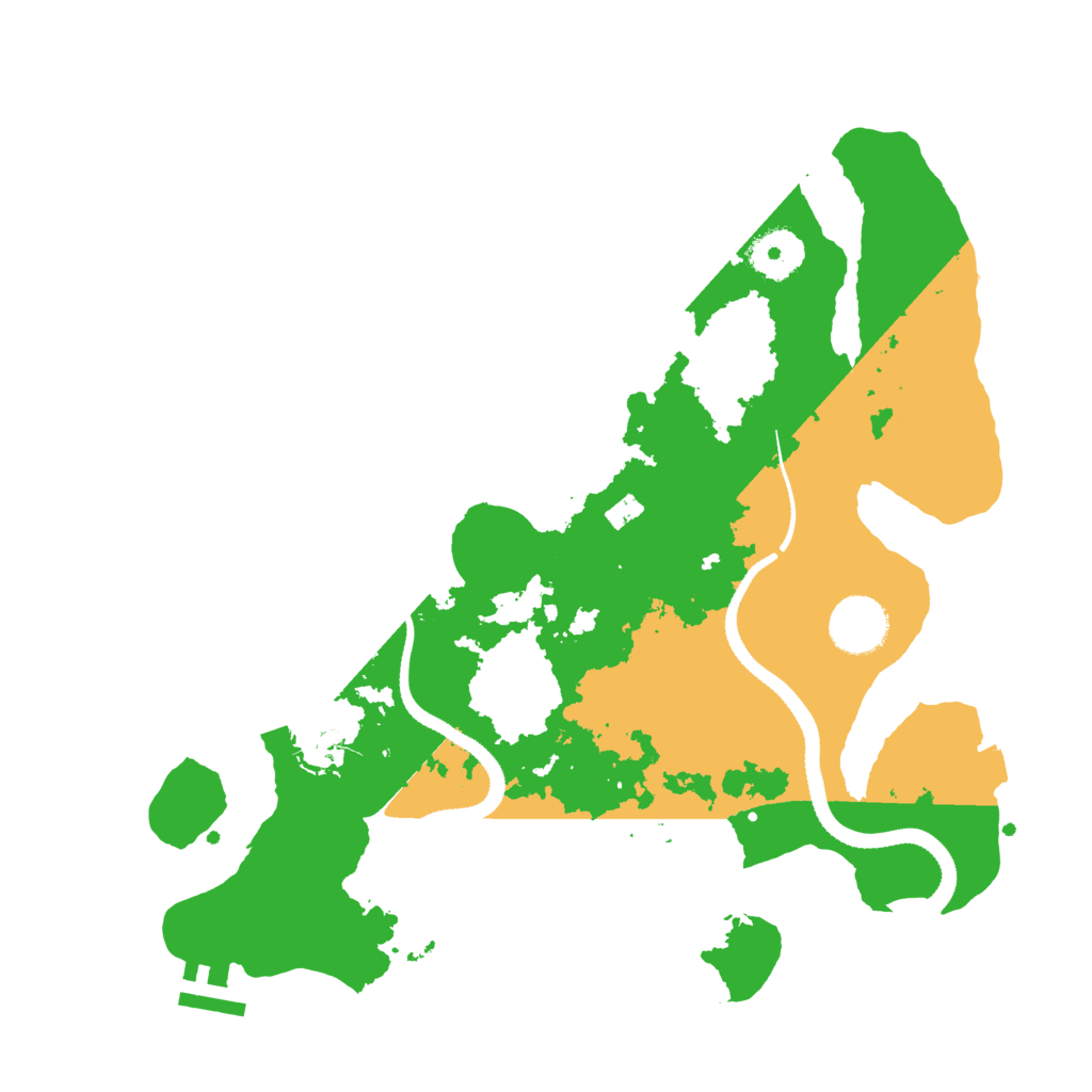 Biome Rust Map: Procedural Map, Size: 3300, Seed: 58588887