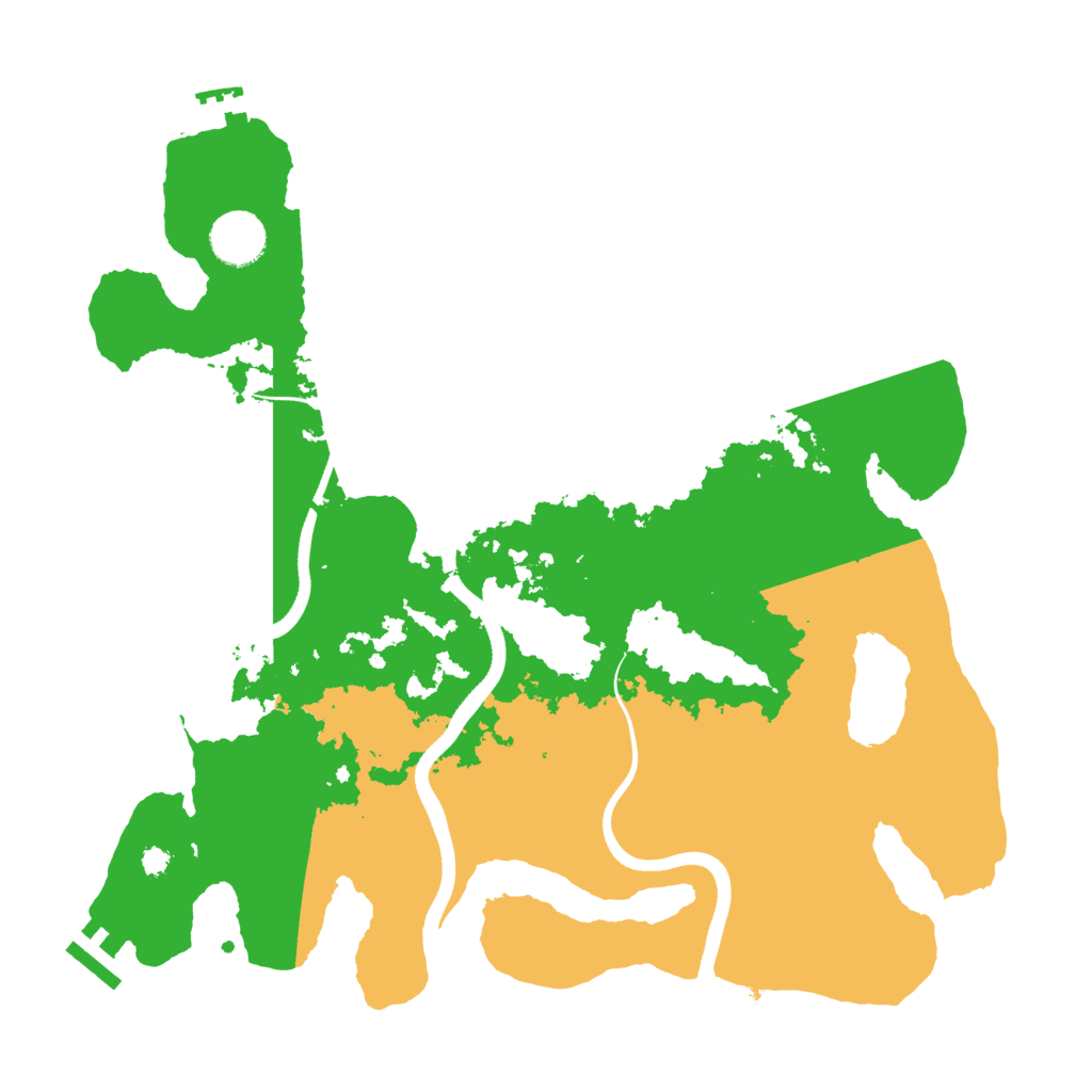 Biome Rust Map: Procedural Map, Size: 3500, Seed: 877663053