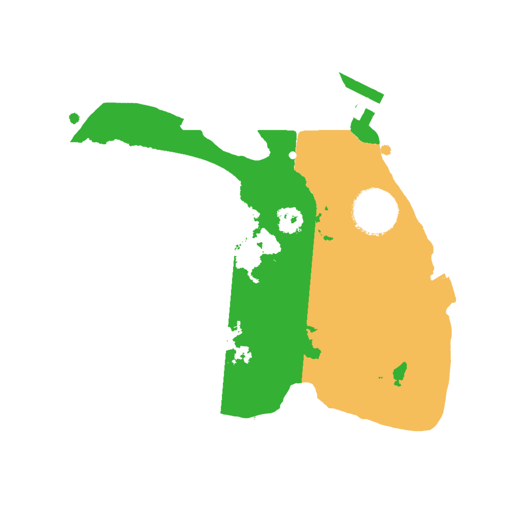 Biome Rust Map: Procedural Map, Size: 2000, Seed: 645801455