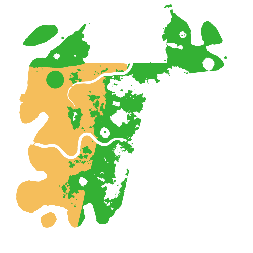 Biome Rust Map: Procedural Map, Size: 3800, Seed: 110882386