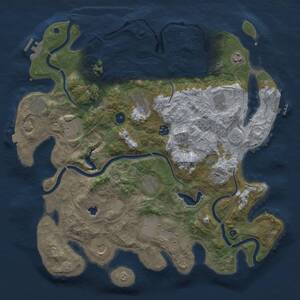 Thumbnail Rust Map: Procedural Map, Size: 4250, Seed: 1852132189, 16 Monuments