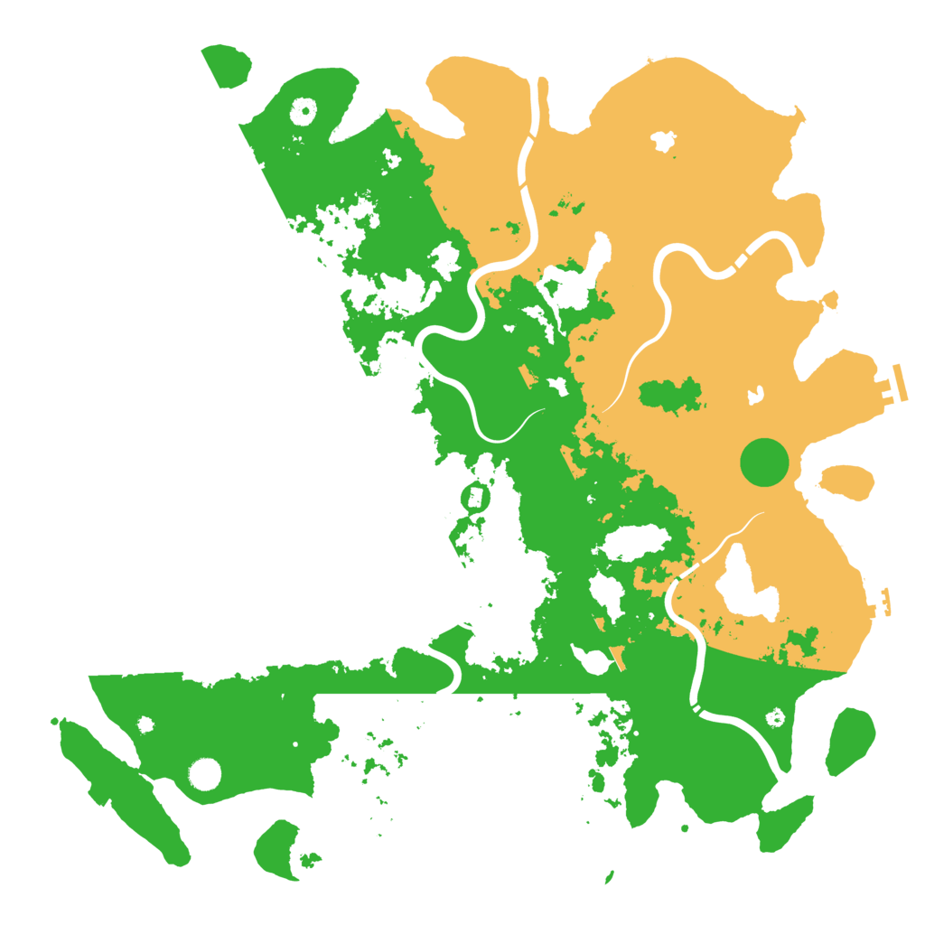 Biome Rust Map: Procedural Map, Size: 5000, Seed: 1953070216
