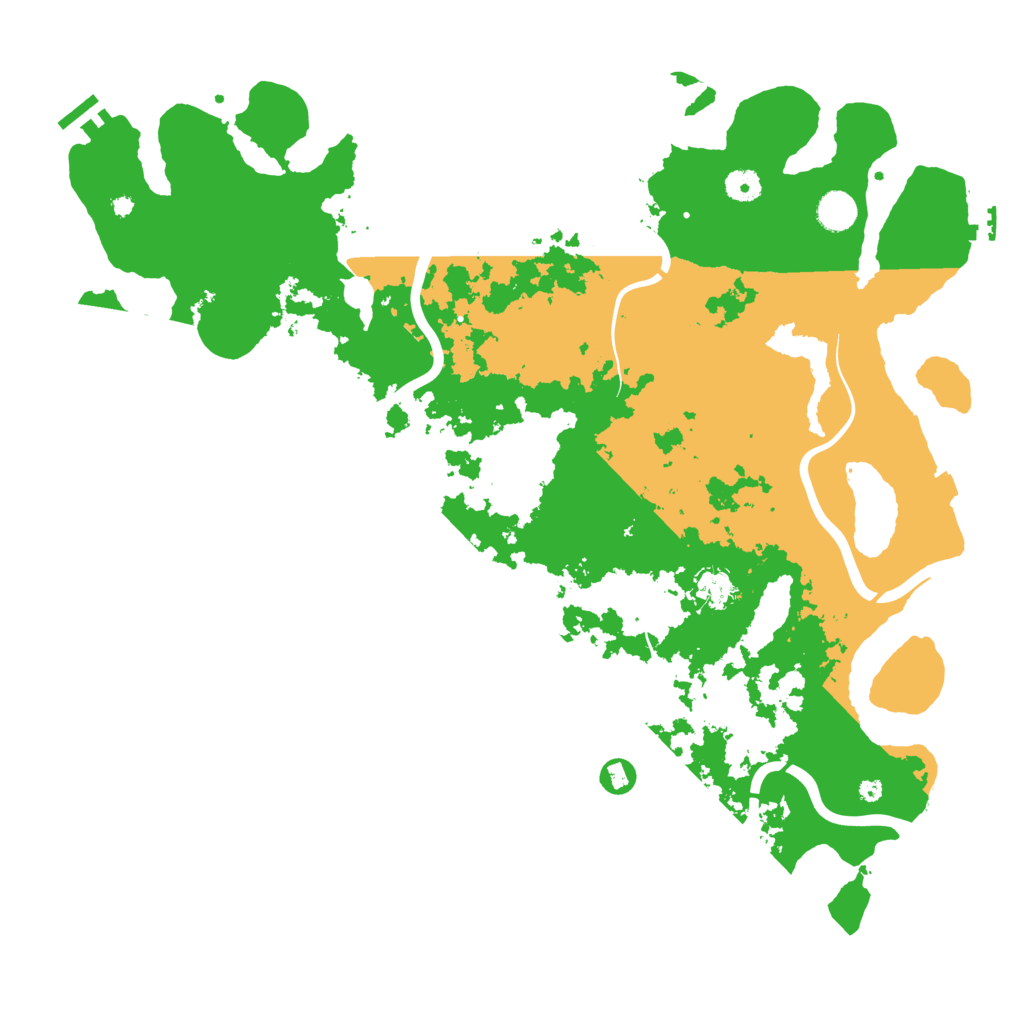 Biome Rust Map: Procedural Map, Size: 4500, Seed: 206463787