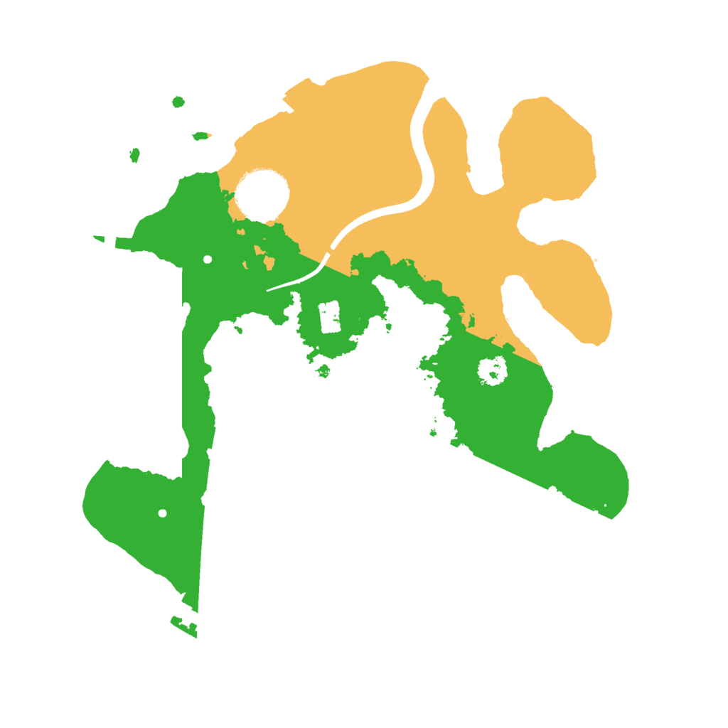 Biome Rust Map: Procedural Map, Size: 2500, Seed: 7748234