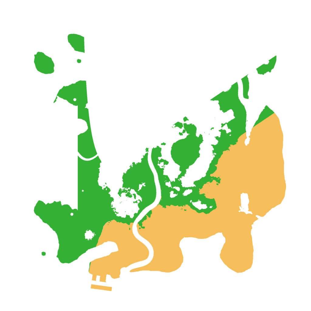 Biome Rust Map: Procedural Map, Size: 3000, Seed: 11619