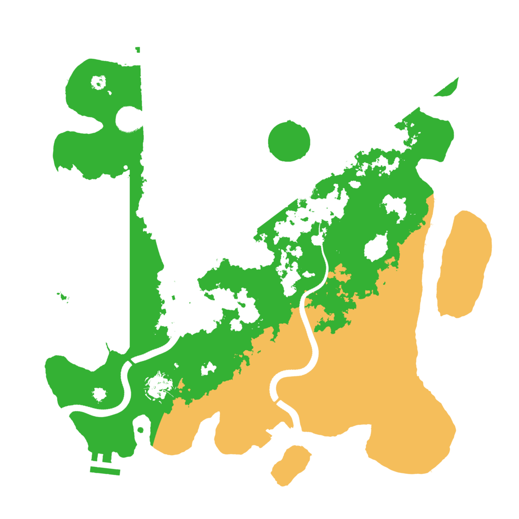 Biome Rust Map: Procedural Map, Size: 3500, Seed: 186445560