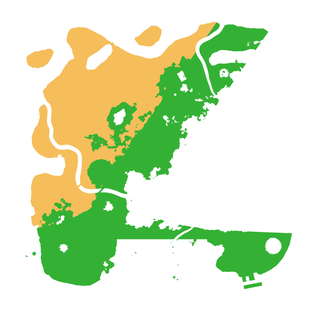 Biome Rust Map: Procedural Map, Size: 3500, Seed: 1790152879