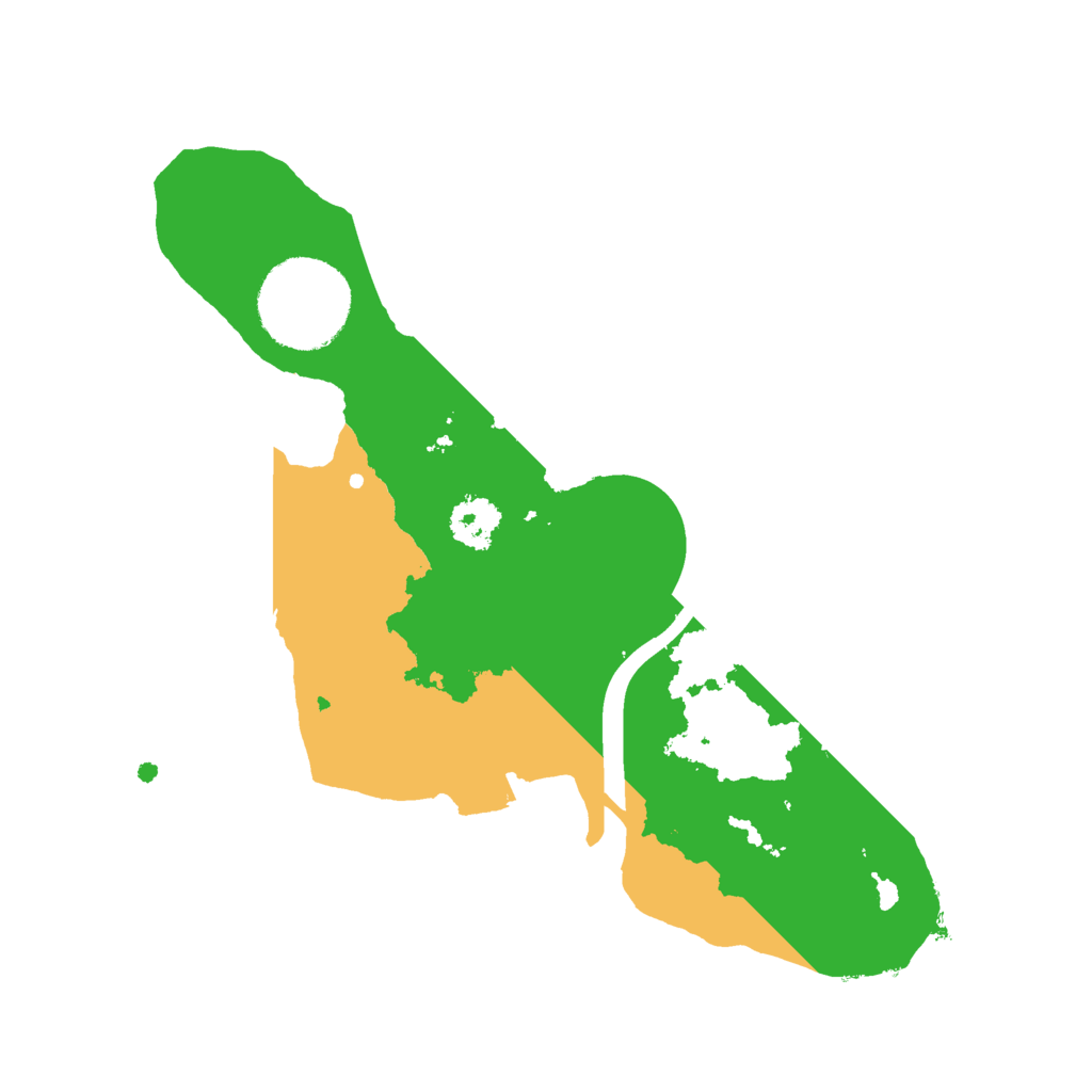 Biome Rust Map: Procedural Map, Size: 2200, Seed: 154858