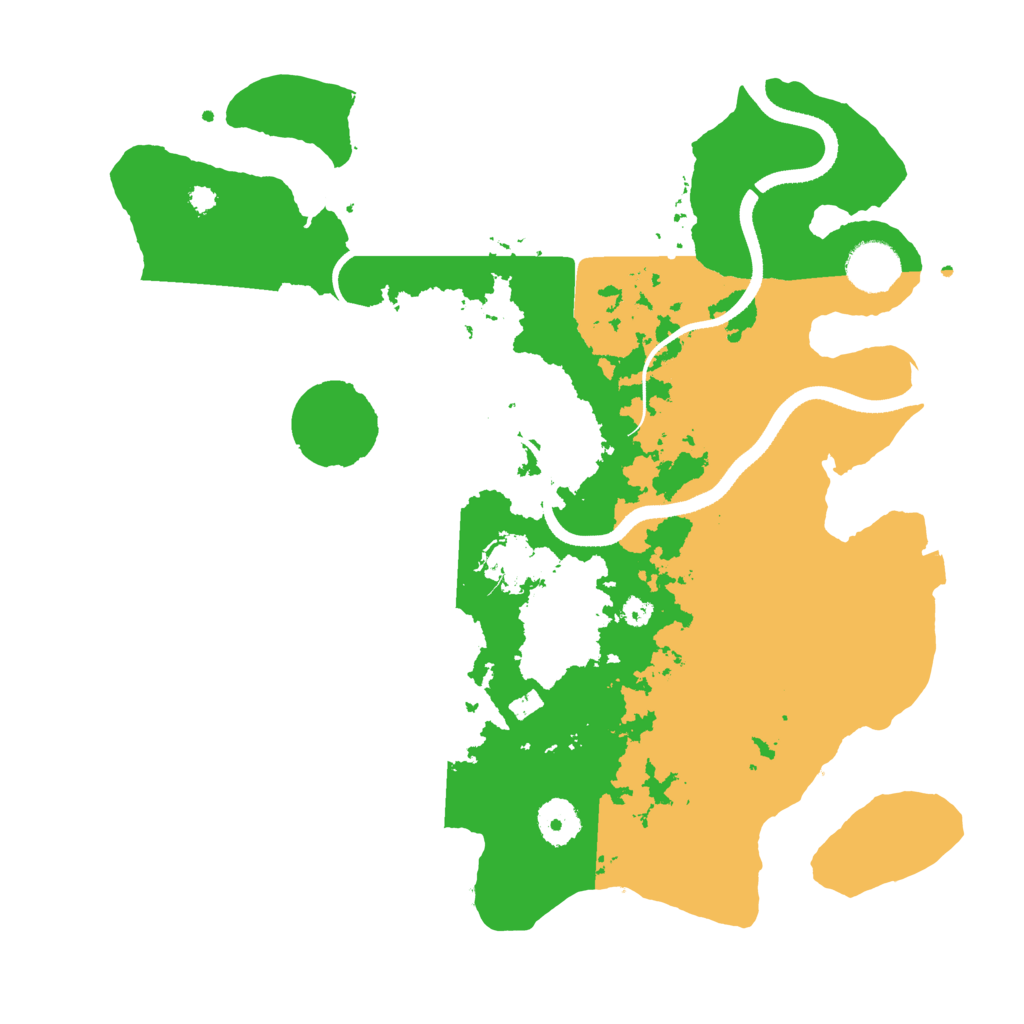 Biome Rust Map: Procedural Map, Size: 3500, Seed: 833079011