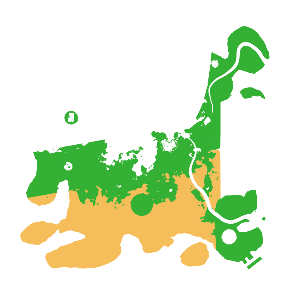 Biome Rust Map: Procedural Map, Size: 3500, Seed: 1425739325