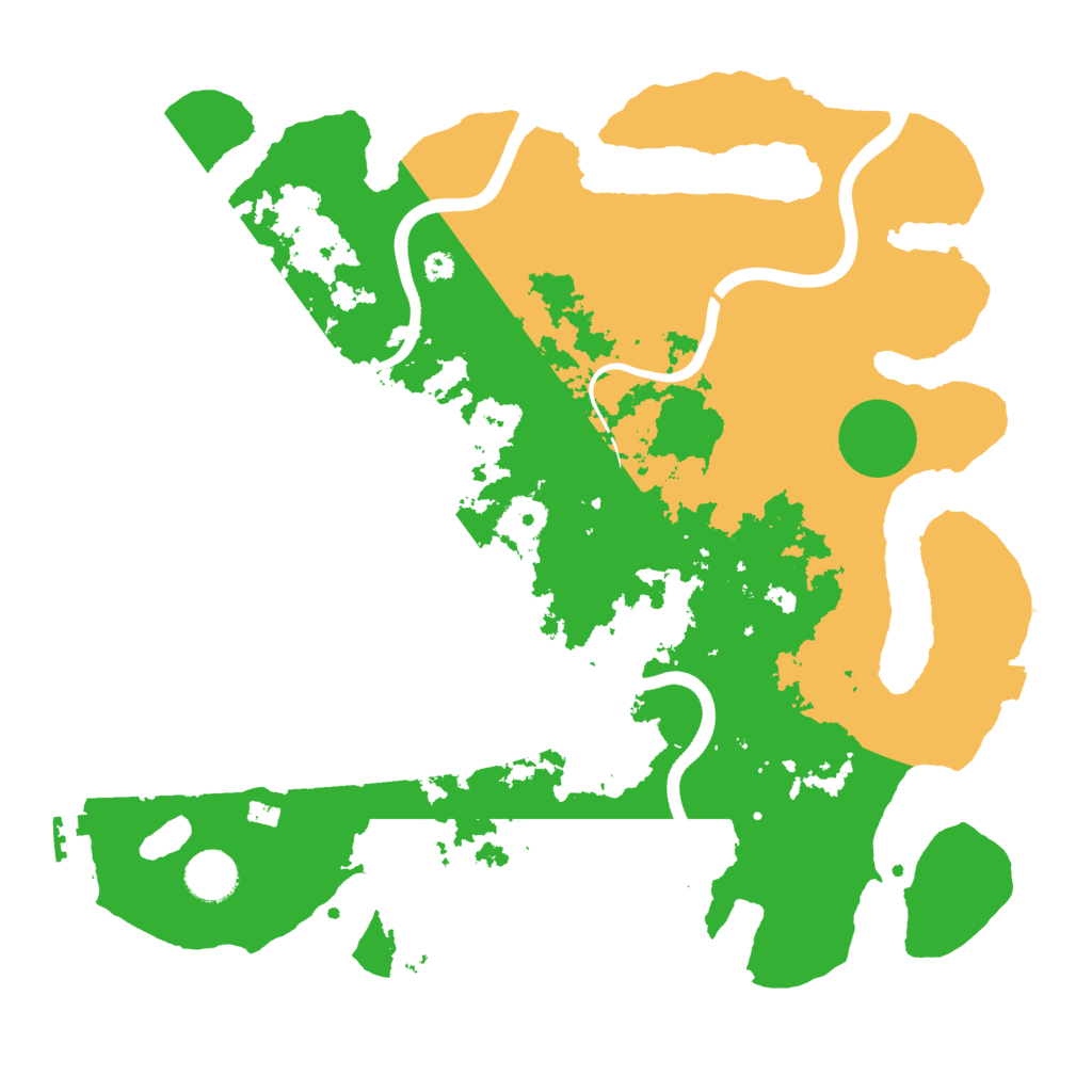 Biome Rust Map: Procedural Map, Size: 3700, Seed: 1107462989