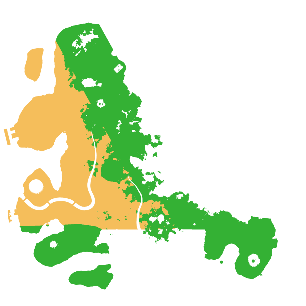 Biome Rust Map: Procedural Map, Size: 3801, Seed: 56034