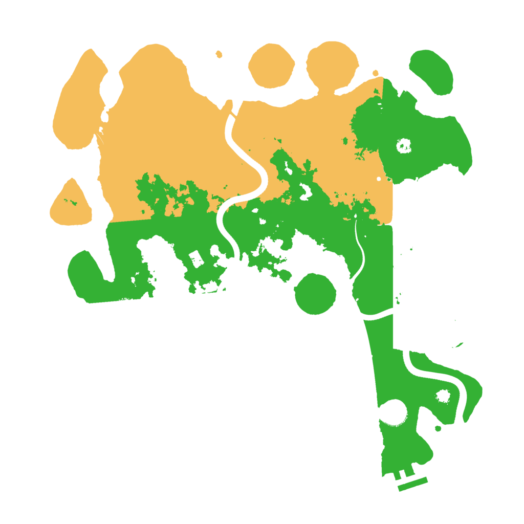 Biome Rust Map: Procedural Map, Size: 3500, Seed: 760693900