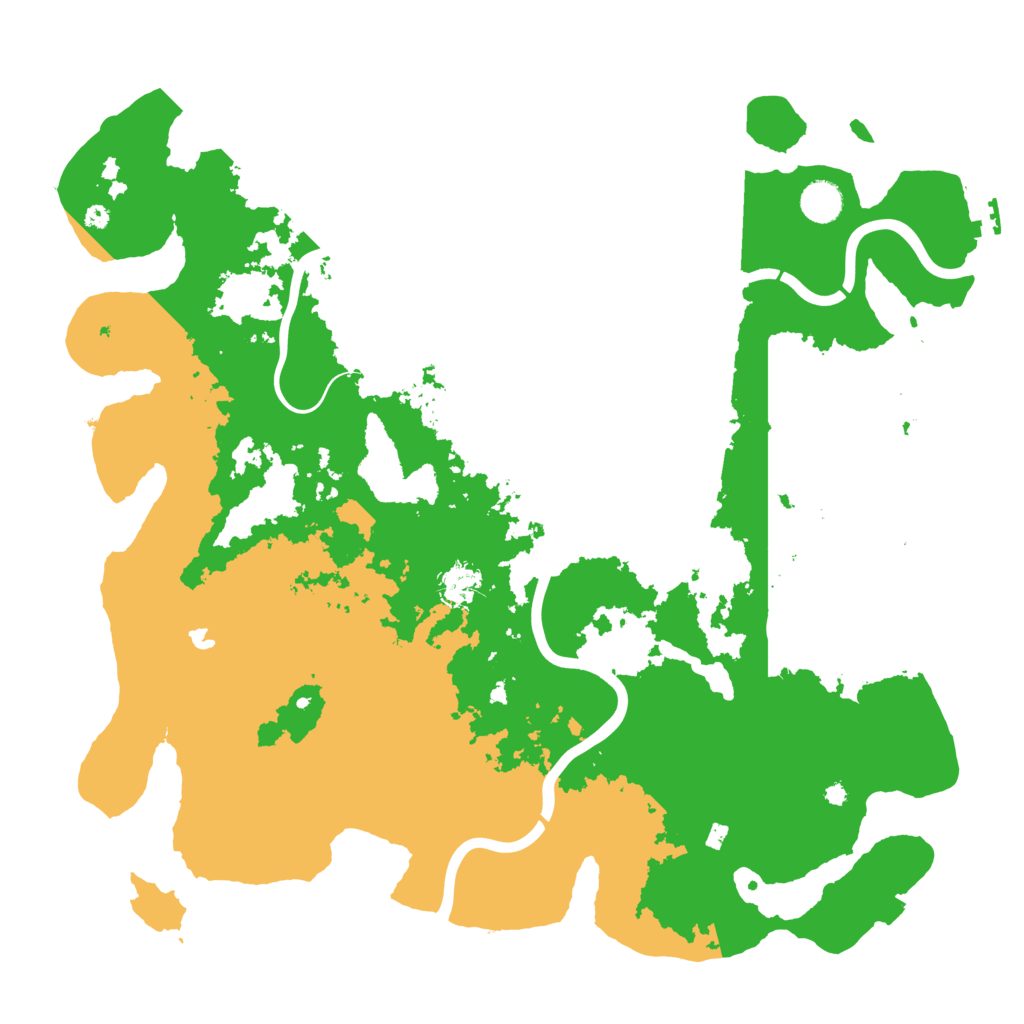 Biome Rust Map: Procedural Map, Size: 4300, Seed: 2057214468