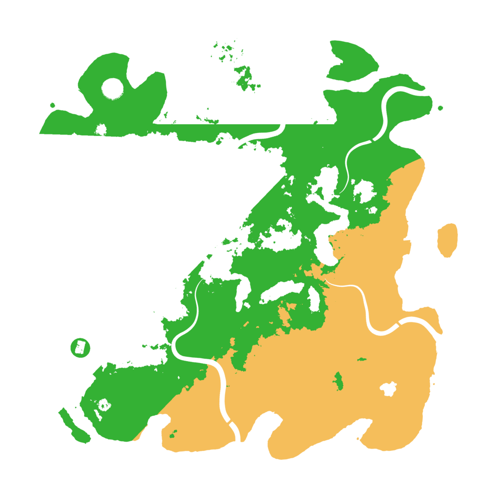 Biome Rust Map: Procedural Map, Size: 4096, Seed: 1046842295