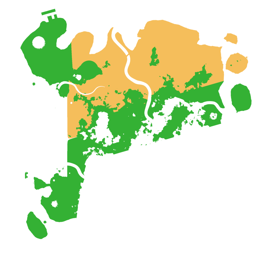 Biome Rust Map: Procedural Map, Size: 3800, Seed: 20250605