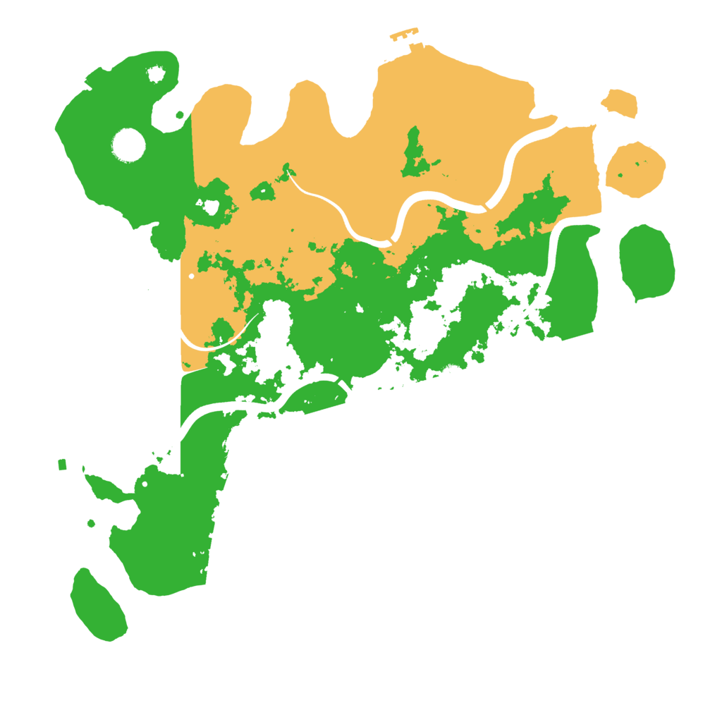 Biome Rust Map: Procedural Map, Size: 3800, Seed: 20250605