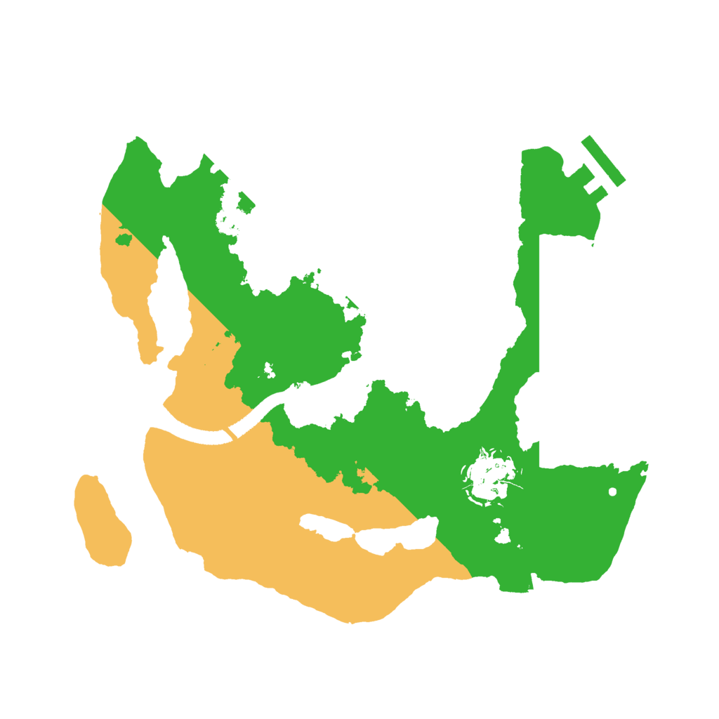 Biome Rust Map: Procedural Map, Size: 2500, Seed: 11112222