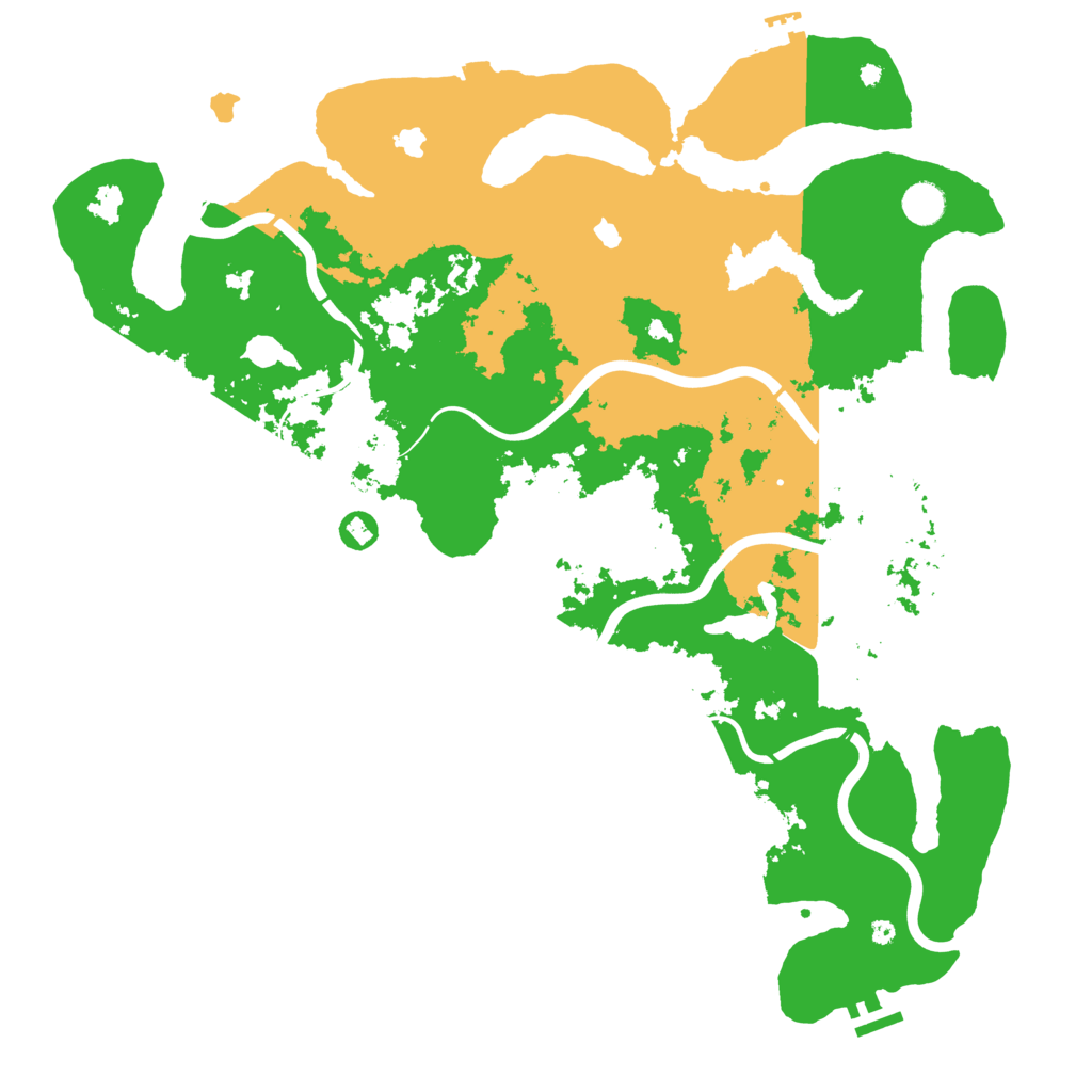 Biome Rust Map: Procedural Map, Size: 4500, Seed: 974678957