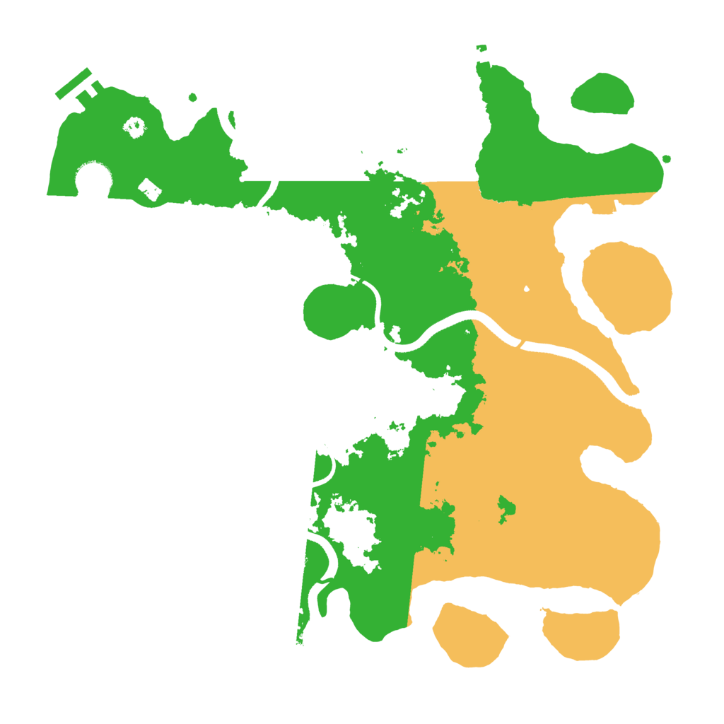 Biome Rust Map: Procedural Map, Size: 3500, Seed: 1995904483
