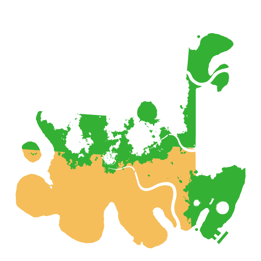Biome Rust Map: Procedural Map, Size: 3600, Seed: 1681937370