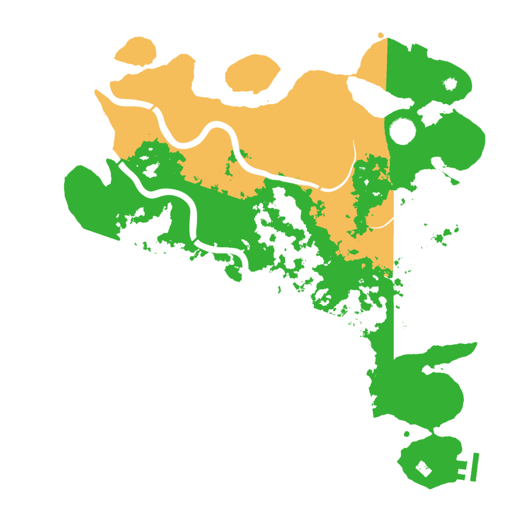 Biome Rust Map: Procedural Map, Size: 3700, Seed: 513498847