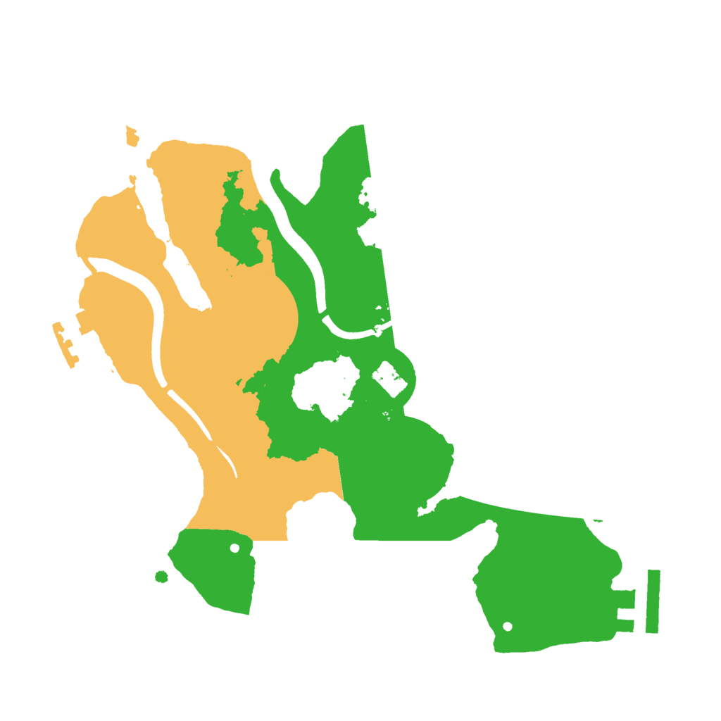 Biome Rust Map: Procedural Map, Size: 2300, Seed: 1308623842