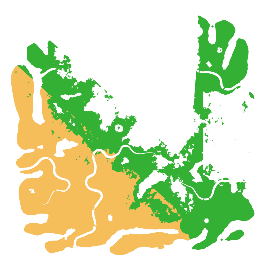 Biome Rust Map: Procedural Map, Size: 5000, Seed: 125877165