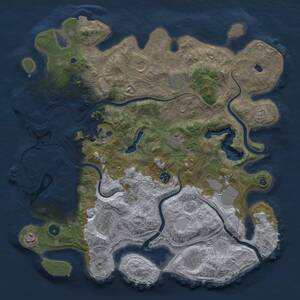 Thumbnail Rust Map: Procedural Map, Size: 4250, Seed: 861941682, 16 Monuments