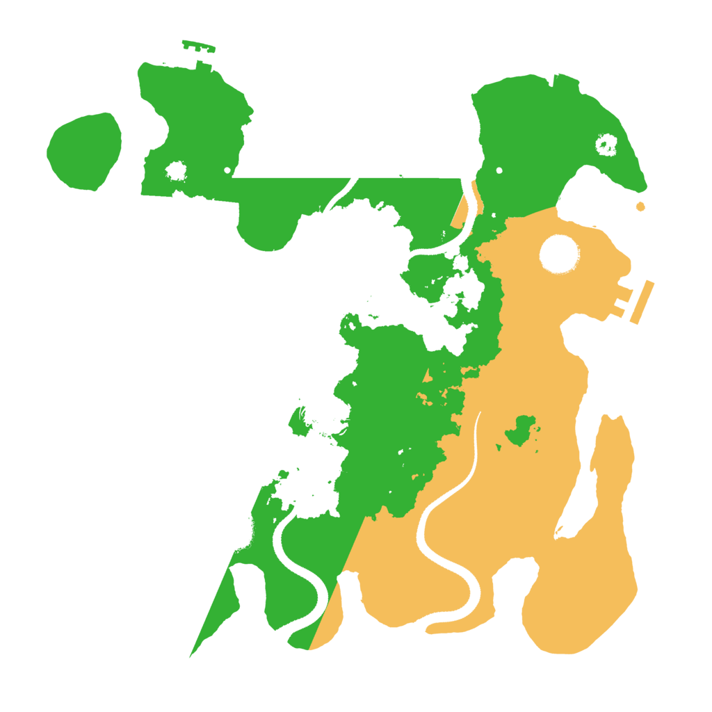 Biome Rust Map: Procedural Map, Size: 3200, Seed: 1112401570