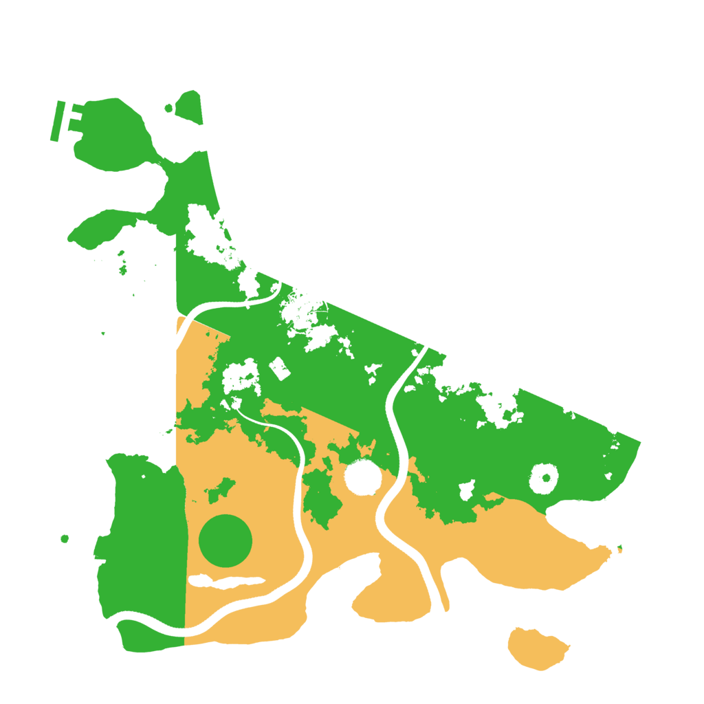 Biome Rust Map: Procedural Map, Size: 3500, Seed: 438073810