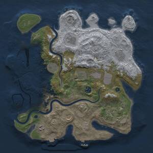 Thumbnail Rust Map: Procedural Map, Size: 3500, Seed: 996356317, 16 Monuments