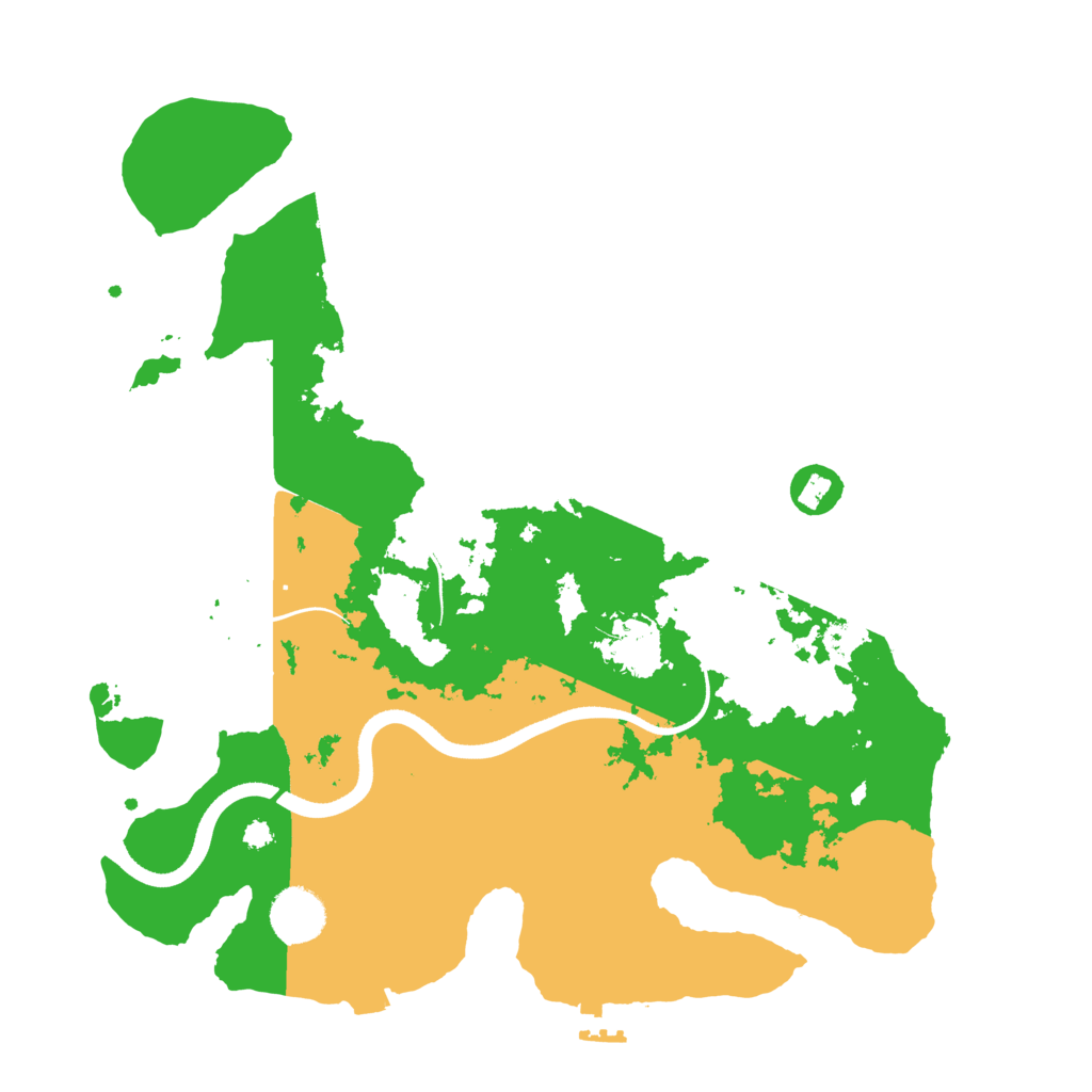 Biome Rust Map: Procedural Map, Size: 3500, Seed: 996356317
