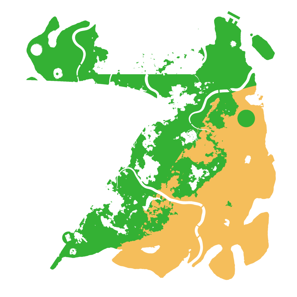 Biome Rust Map: Procedural Map, Size: 4500, Seed: 86217054